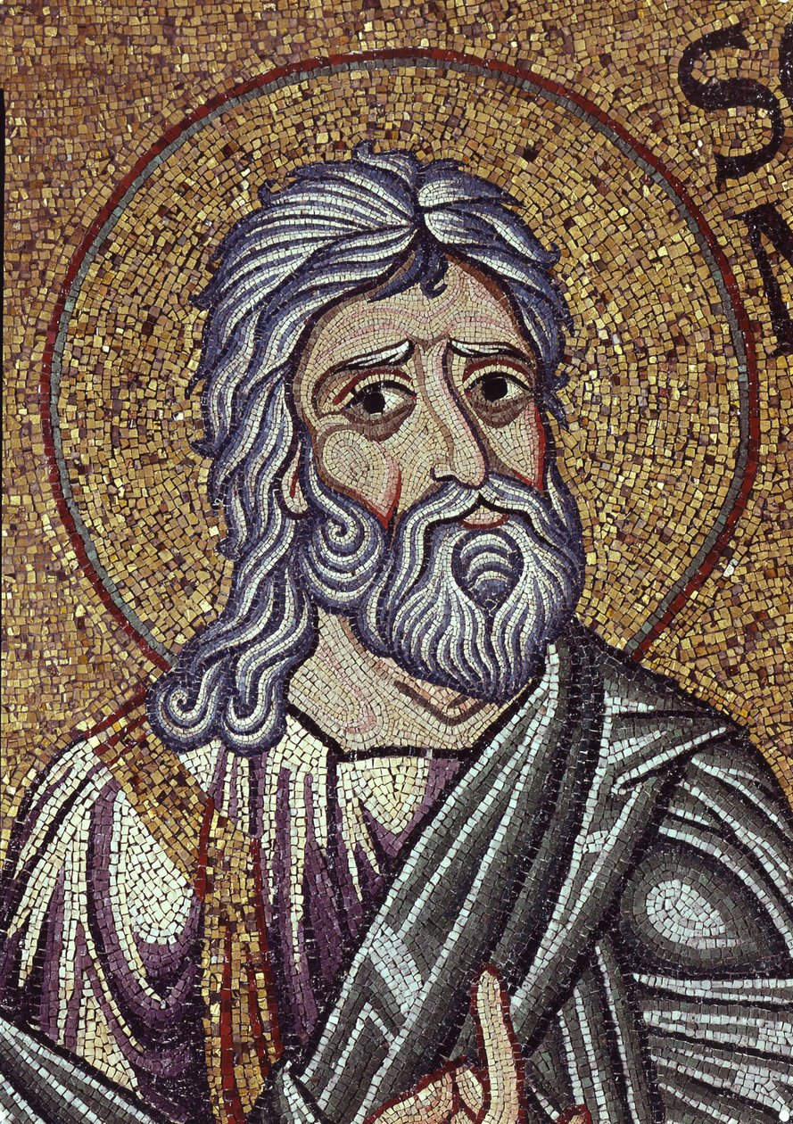 Prorok Sofoniáš Detail vnitřní mozaiky v bazilice sv. Marka, 12. století od Byzantine Byzantine