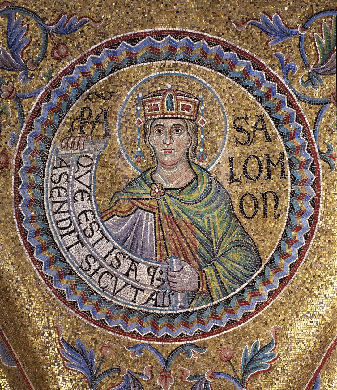 King Solomon Detail vnitřní mozaiky v bazilice sv. Marka, 13. století od Byzantine Byzantine