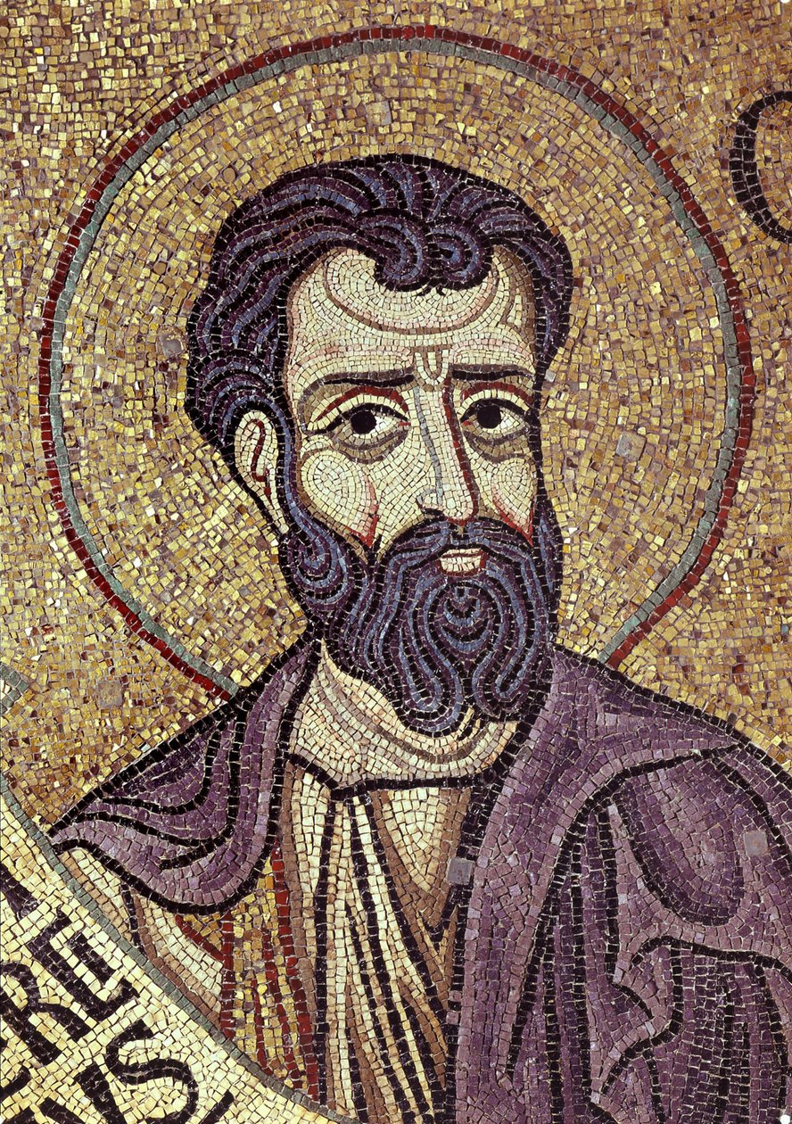 Prorok Ozeáš Detail vnitřní mozaiky v bazilice sv. Marka, 12. století od Byzantine Byzantine