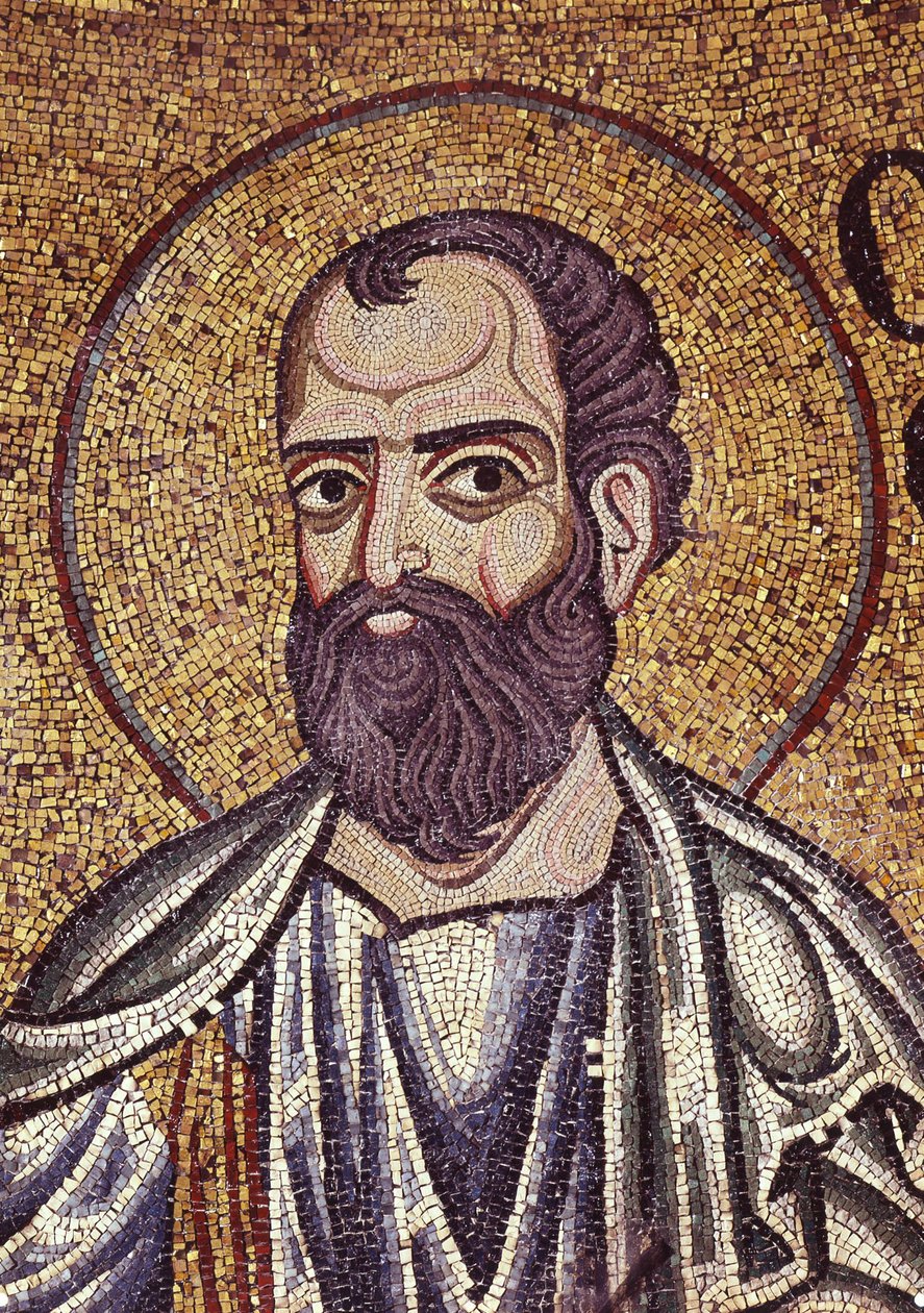 Prorok Malachiáš Detail vnitřní mozaiky v bazilice sv. Marka, 12. století od Byzantine Byzantine