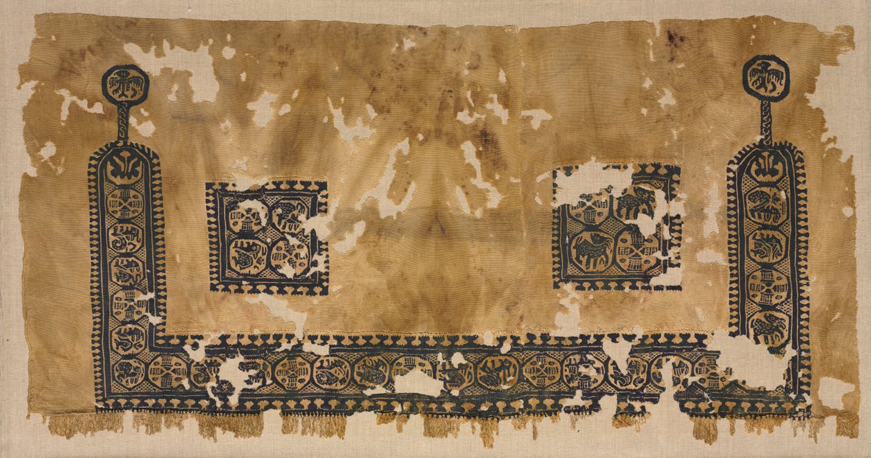 Spodní část tuniky, 400. léta od Byzantine PeriodEgyptian