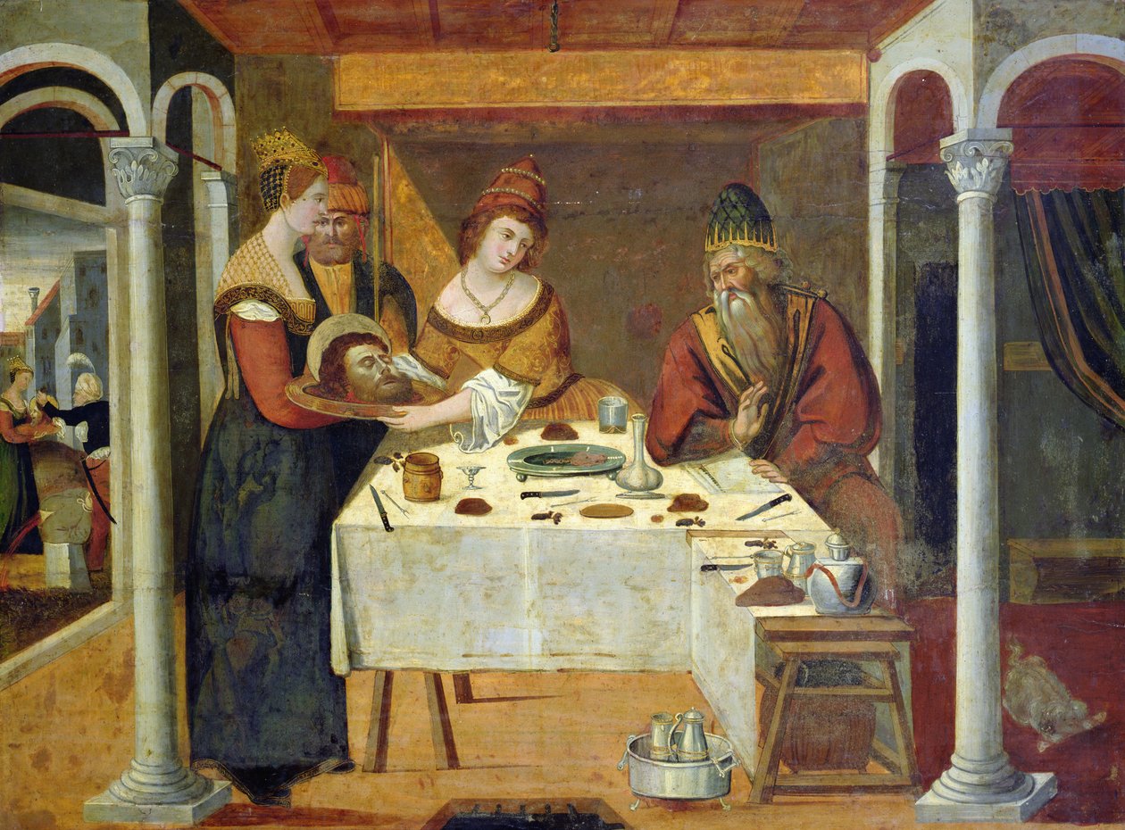 Herodova slavnost, kolem roku 1500 od Byzantine School
