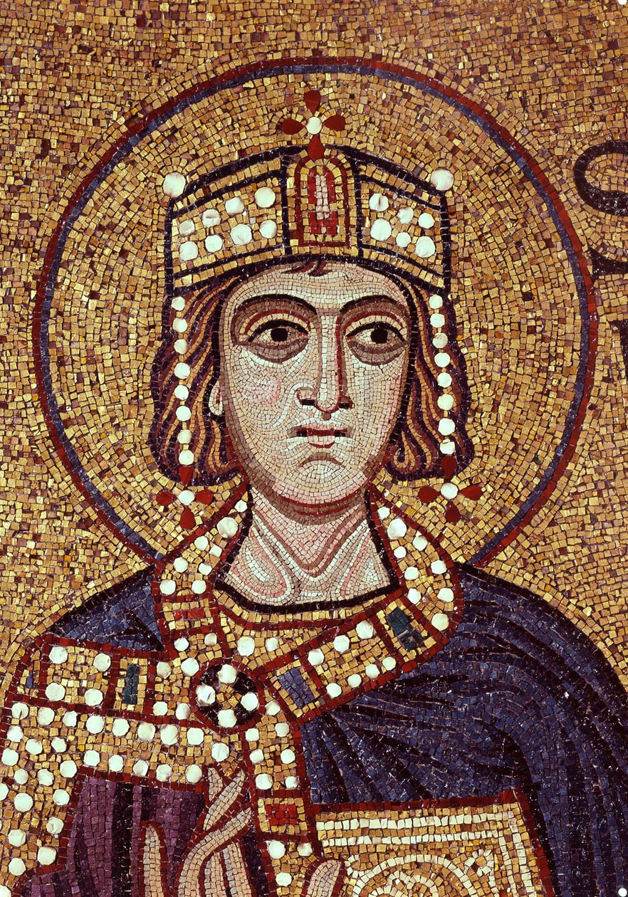 Král Šalamoun (Detail vnitřních mozaik v bazilice sv. Marka) od Byzantine School