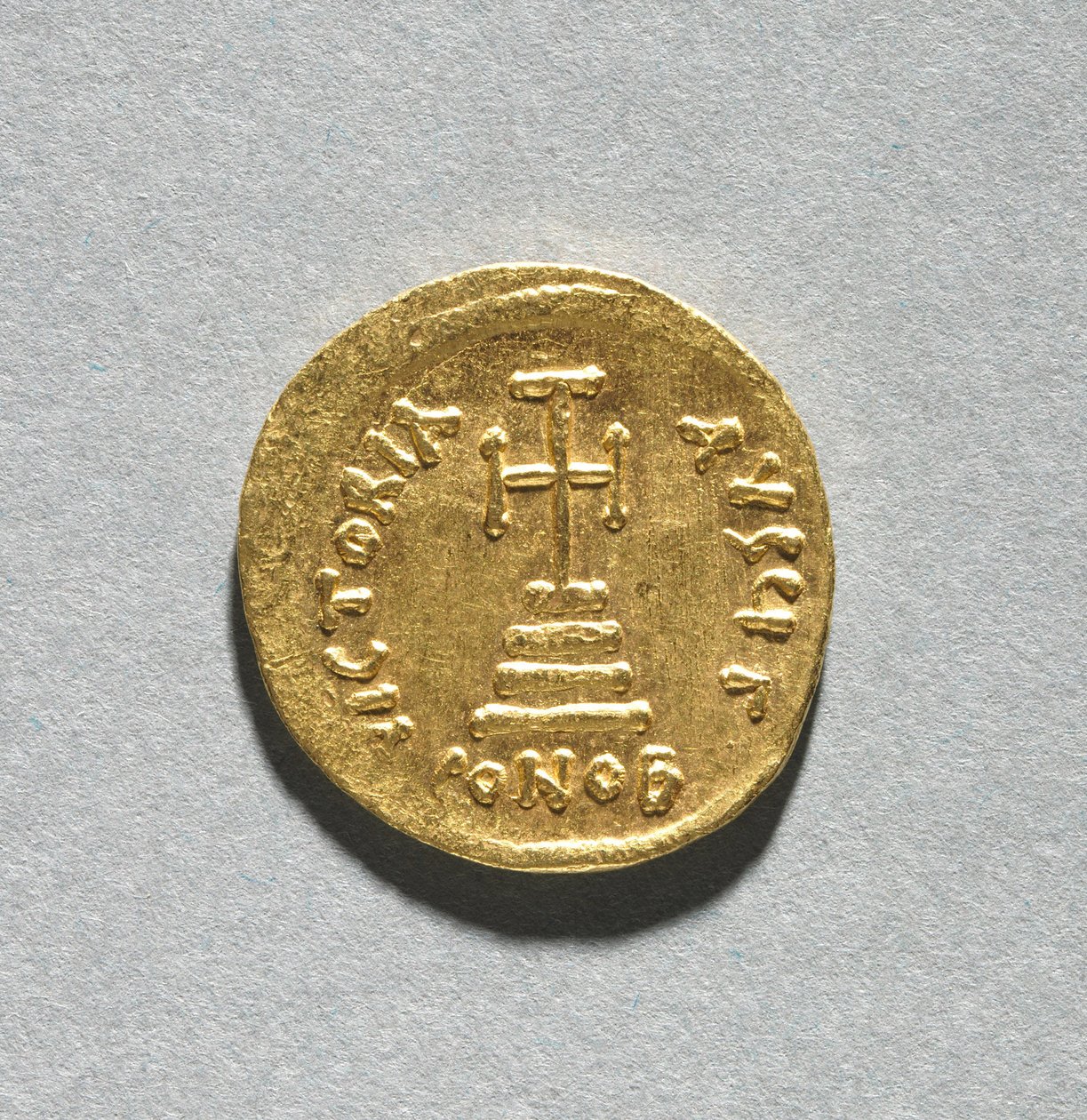 Solidus s Herakleem a jeho synem Herakleem Konstantinem od Byzantine School