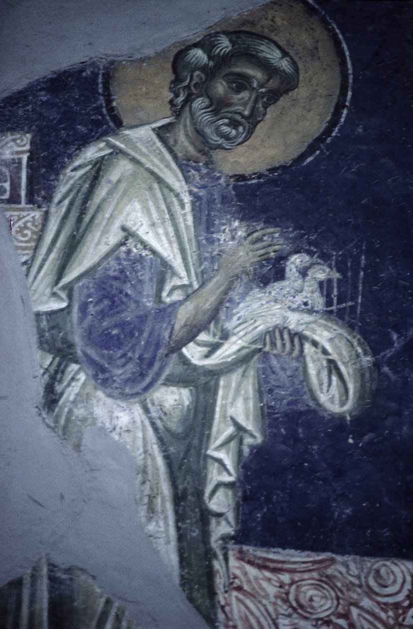 St. Joseph, detail z představení Krista v chrámu, c.1164 od Byzantine School