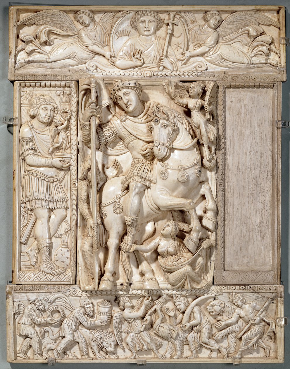 Císař triumfální, známý jako Barberini Ivory, 500-550 našeho letopočtu od Byzantine School