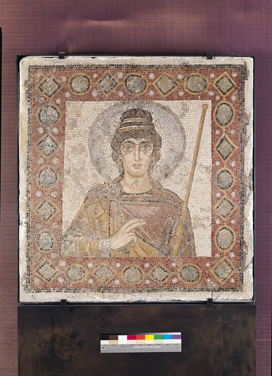 Paní z Kartága (mozaika) od Byzantine School