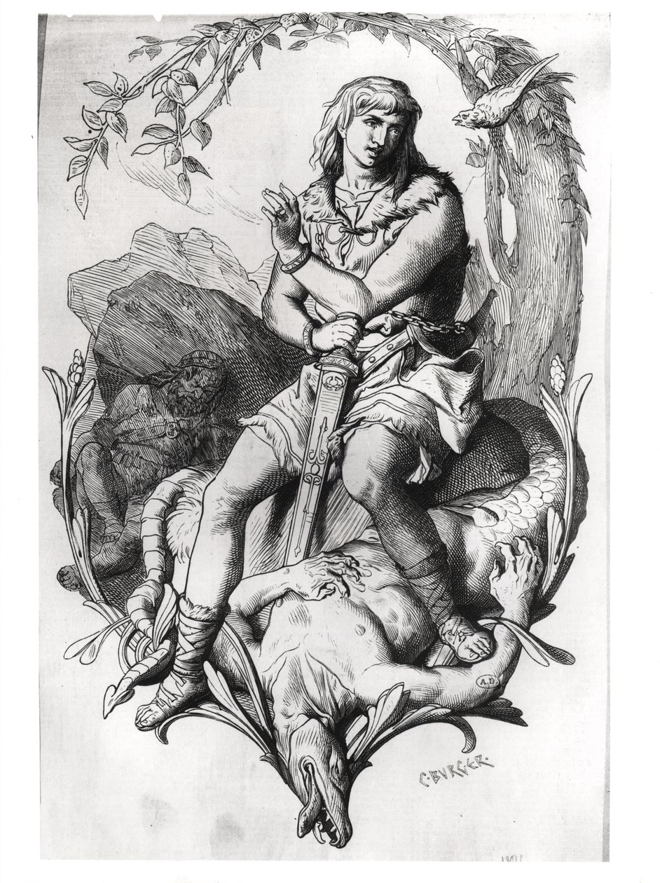 Siegfried a drak s kouzelným ptákem od C. Burger