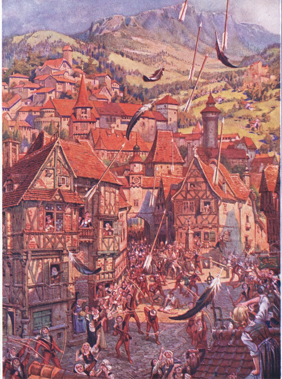 Všude kolem létaly hřídele, od The Child of the Air pub.by Duckworth, 1910 od C. Wilhelm