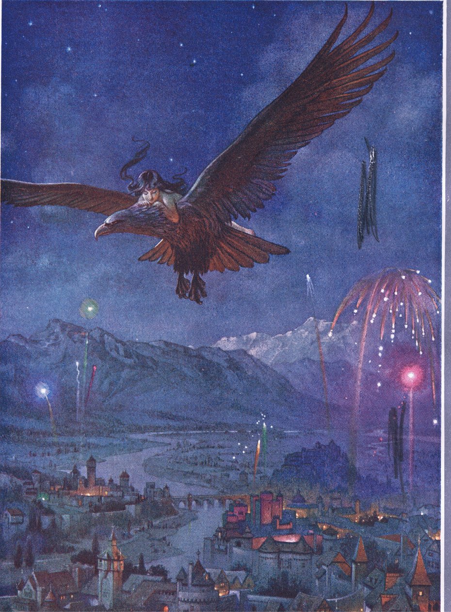 Velké město se radovalo, protože to byly královské narozeniny, z hospody The Child of the Air. Duckworth, 1910 od C. Wilhelm