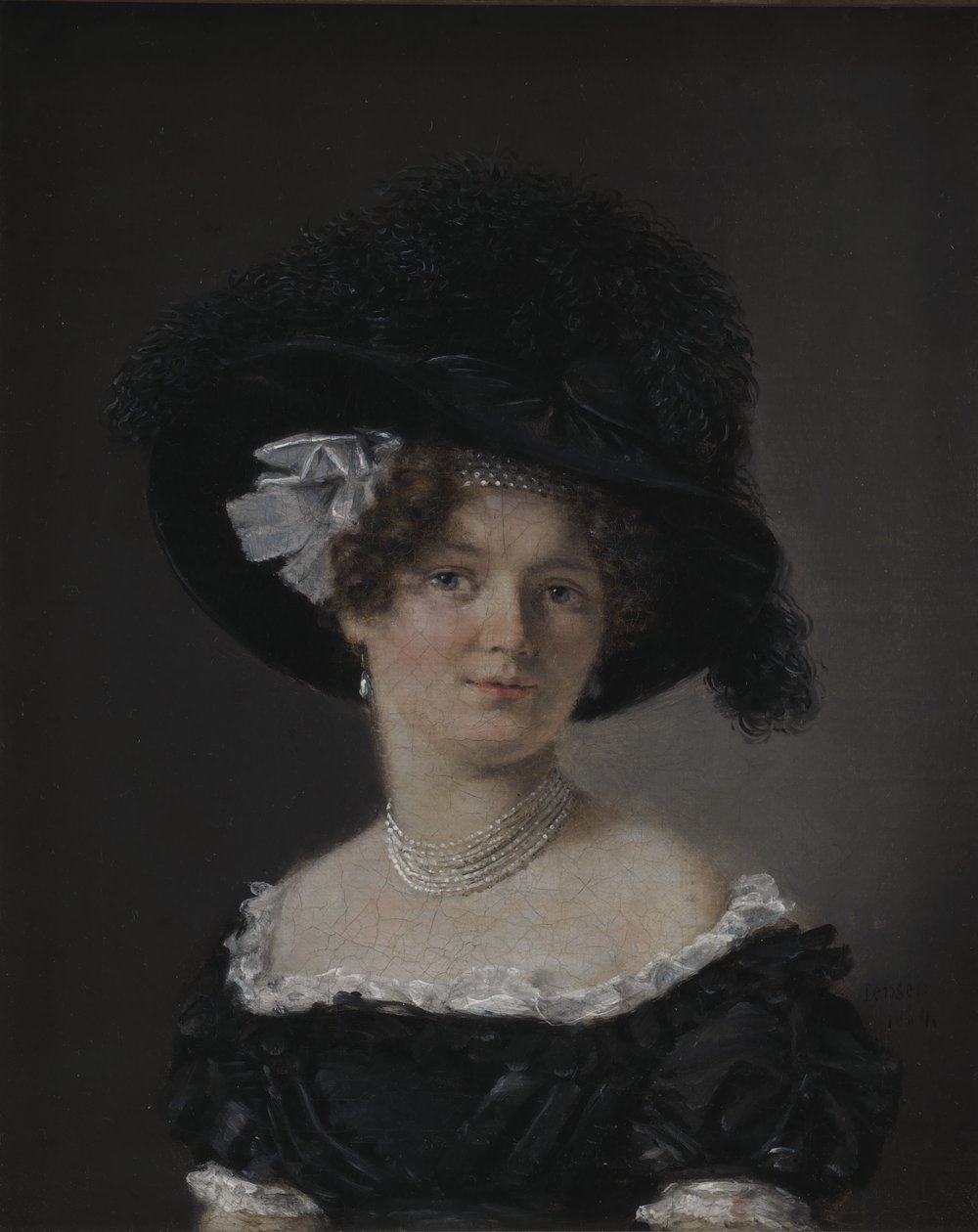 Mathilde Theresia von Irgens-Bergh, rozená Holsten, manželka Mathiase Friise von Irgens-Bergha od C.A. Jensen