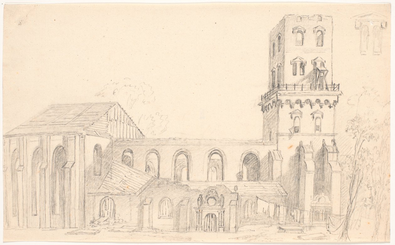 Ruiny kostela Nicolai, Kodaň od C.A. Lorentzen