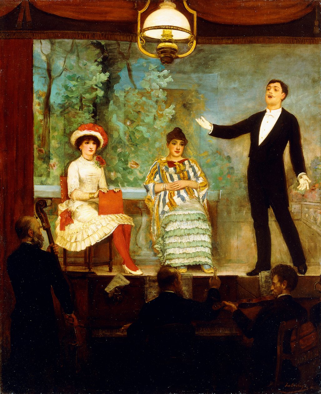 Hudební síň, 1889 od C.A. Paul de la Boulaye