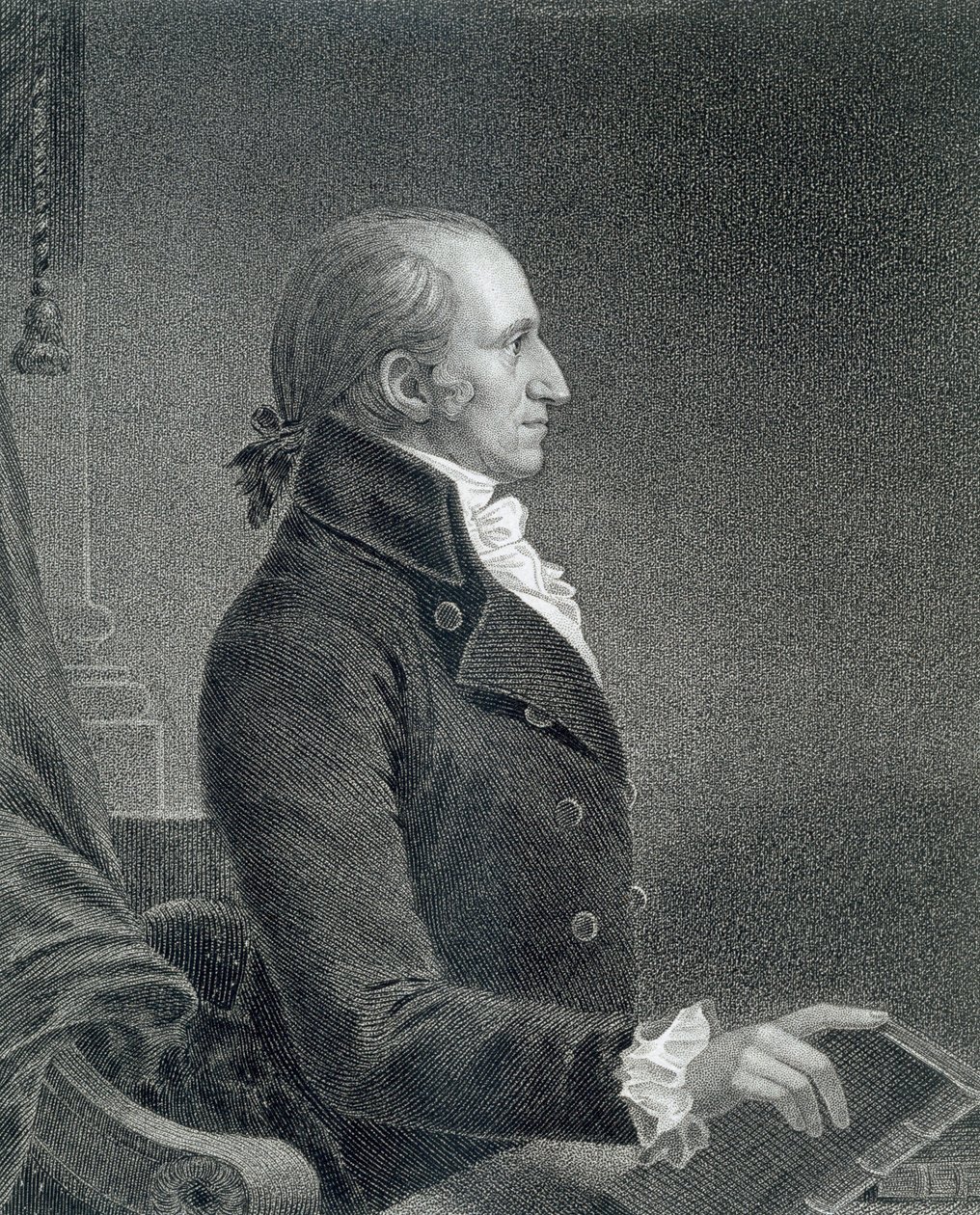 Generál James Jackson, vyrytý Williamem A. Wilmerem (asi 1820-55) podle kopie původního obrazu od Jamese Barton Longacre (1794-1869) od C.B.J.F. de Saint Memin