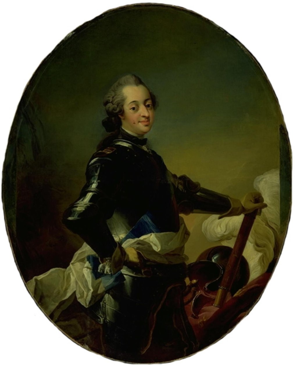 Portrét Frederika V. v brnění od C.G. Pilo