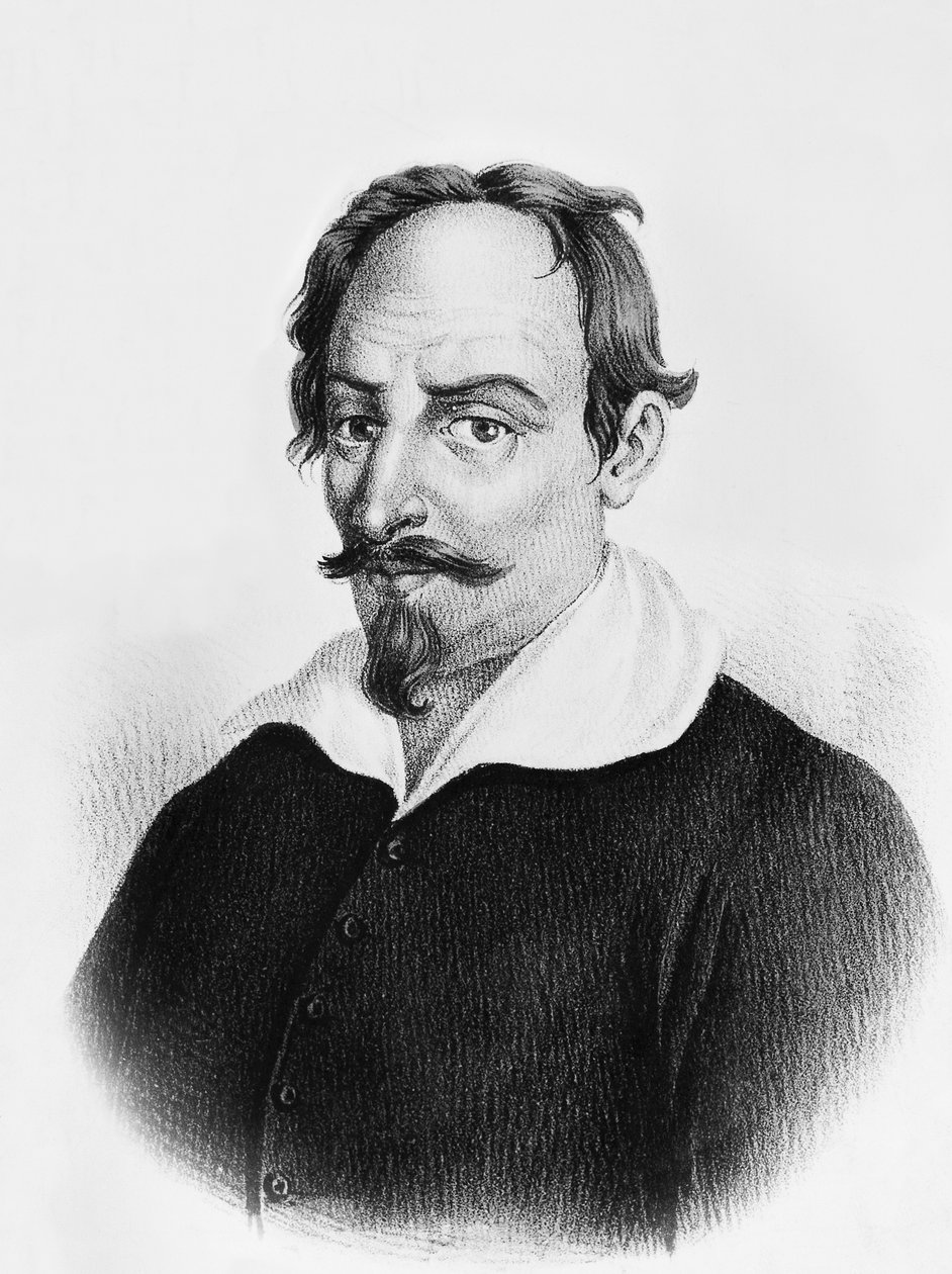 Portrét Alessandra Tassoniho (1565-1635), italského básníka a spisovatele, rytina od J.B. and Brown J. Rowbotham