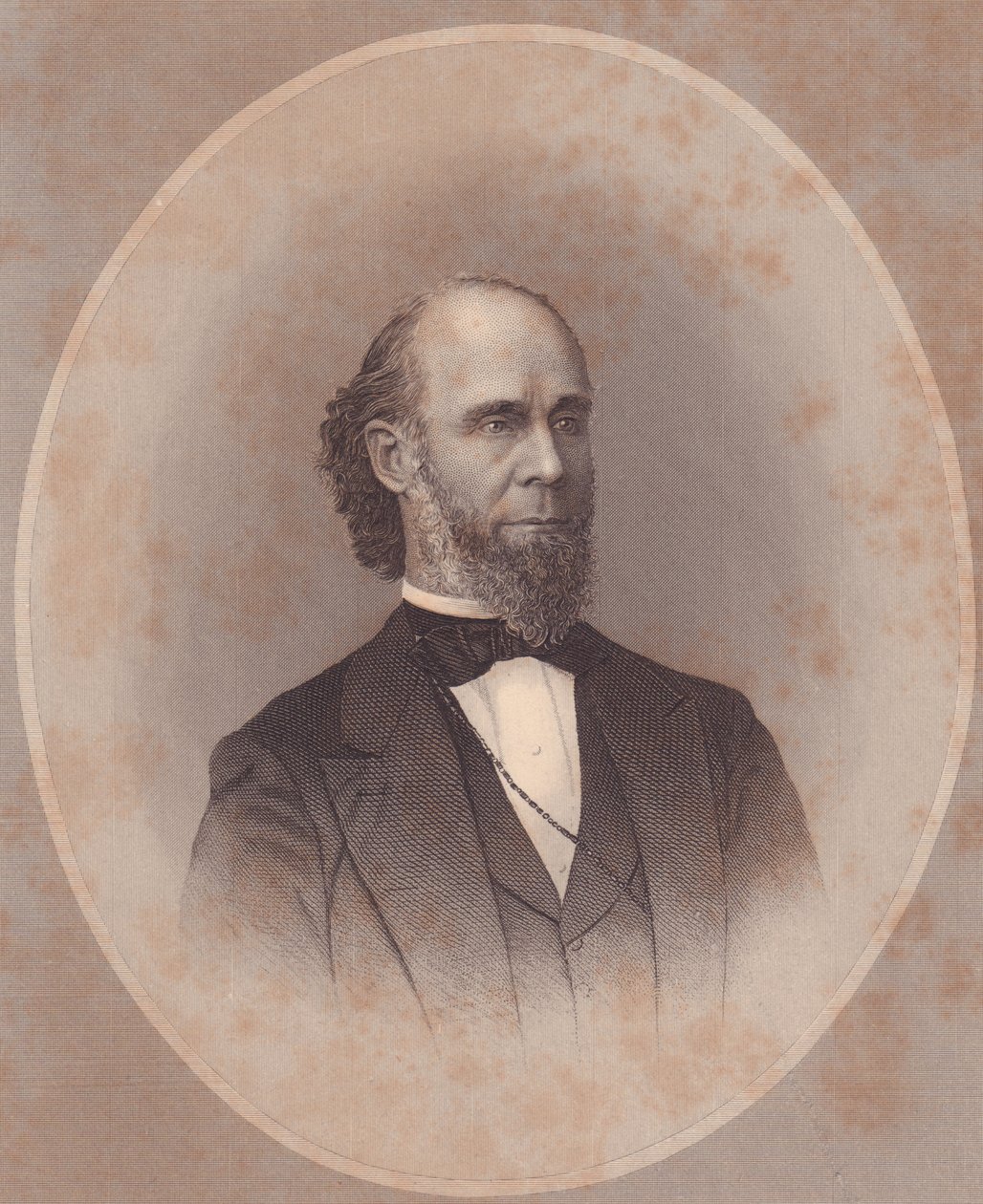 Portrét amerického metodistického duchovního Daniela P Kindle, rytina W Wellstood z dámského úložiště, Spojené státy americké, cca 1870 od J.B. and Brown J. Rowbotham