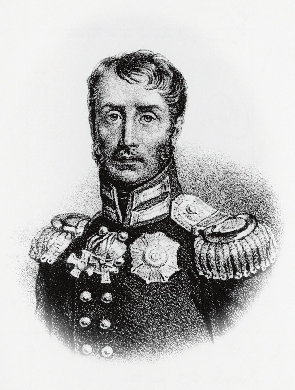 Portrét Fridricha Viléma III. (1770-1840), pruského krále z roku 1797, rytina od J.B. and Brown J. Rowbotham