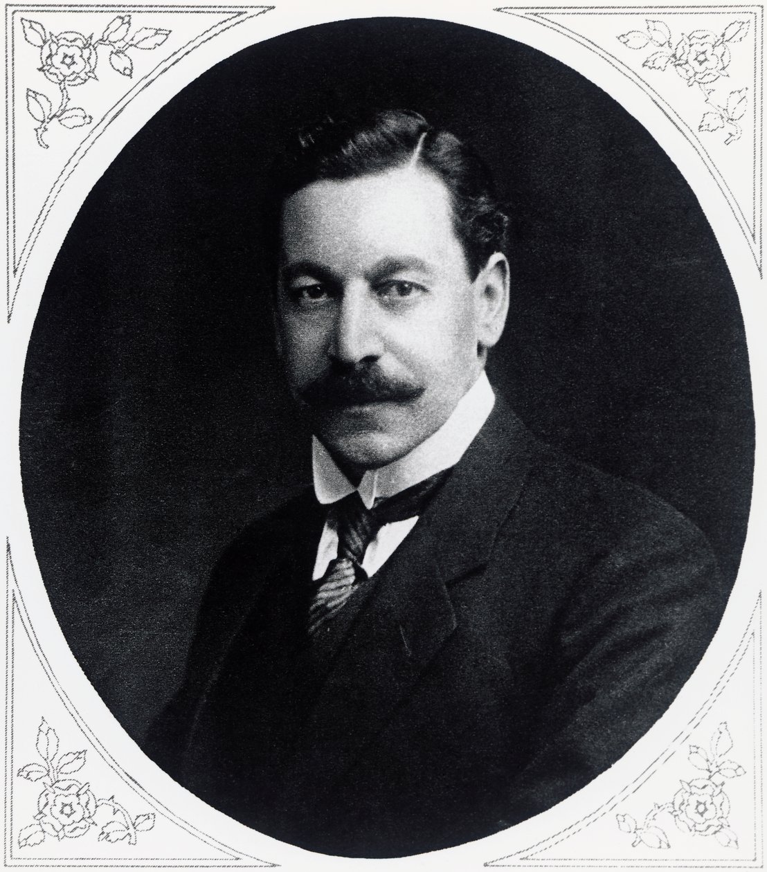 Portrét Herberta Samuela (1870-1963), anglického politika, z Illustrated War News, 19. ledna od J.B. and Brown J. Rowbotham