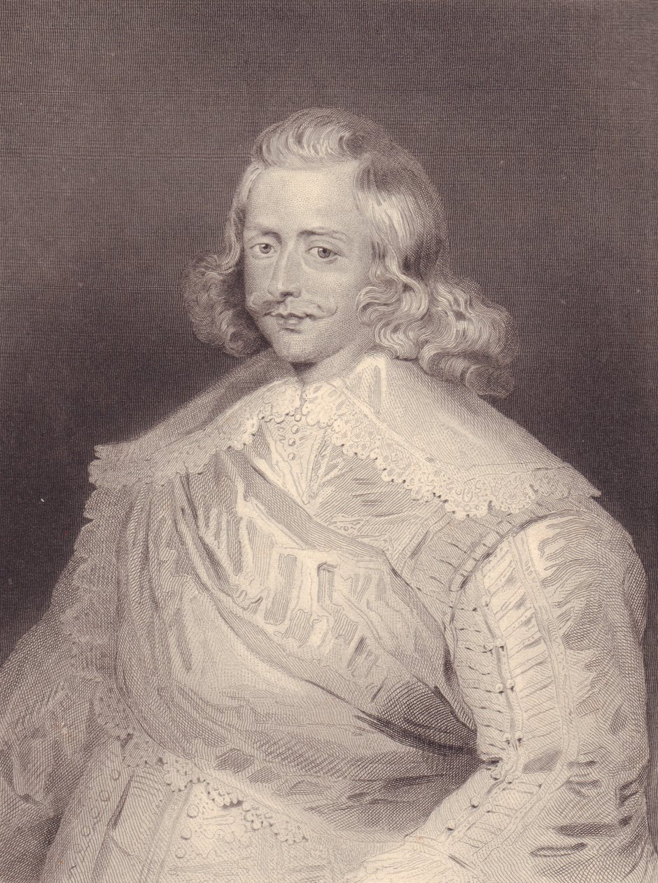 Portrét španělského kardinála a generála Ferdinanda Habsburského (1609-1641), rytina od J.B. and Brown J. Rowbotham