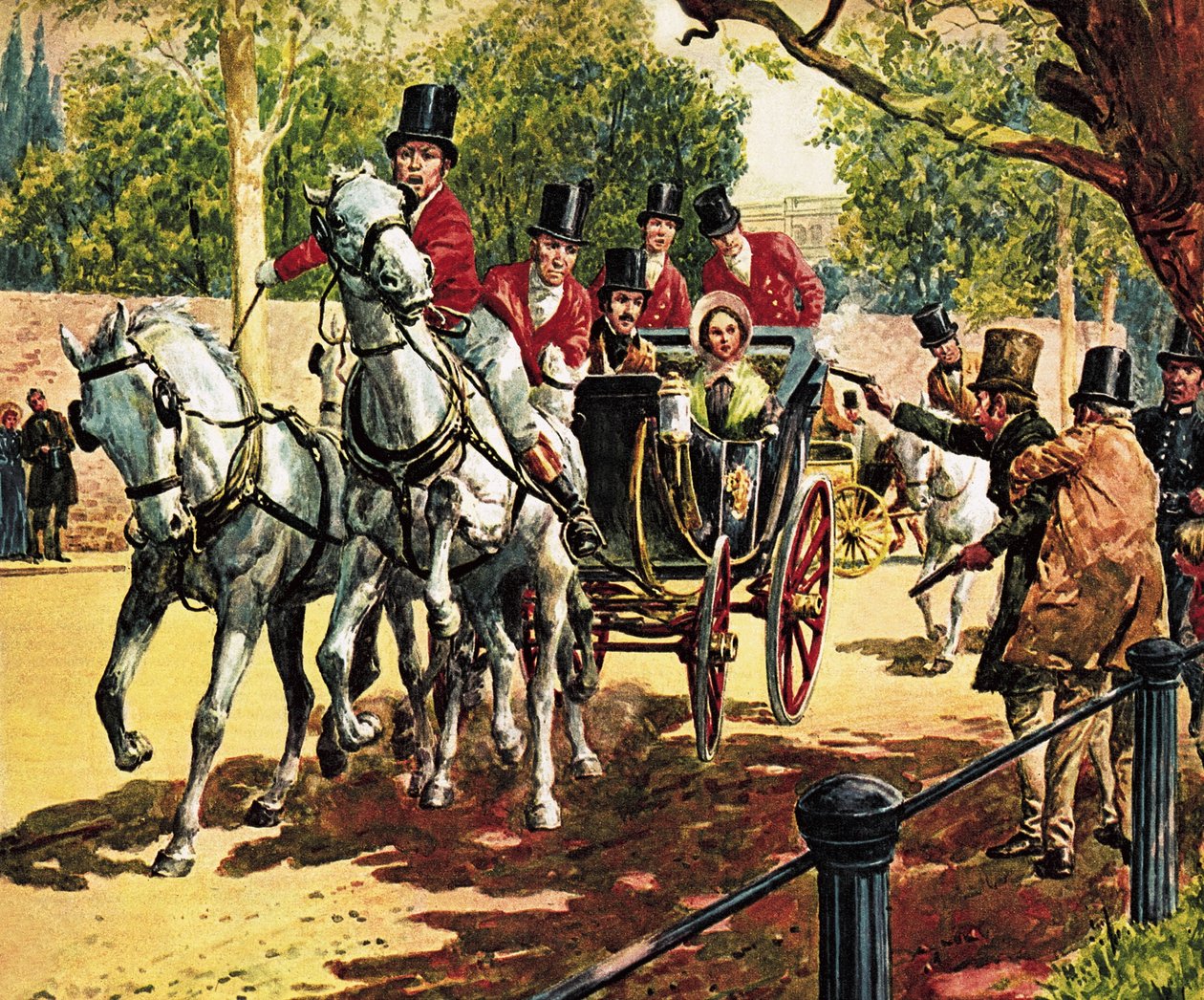 Edward Oxford se pokusí zavraždit královnu Viktorii a prince Alberta. od C.L. Doughty