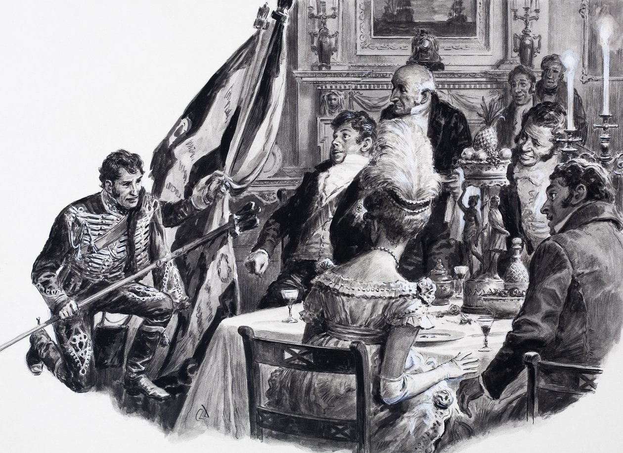 Smutná a politováníhodná vláda Jiřího IV., z knihy A Pageant of Kings (Představení o králích) od C.L. Doughty
