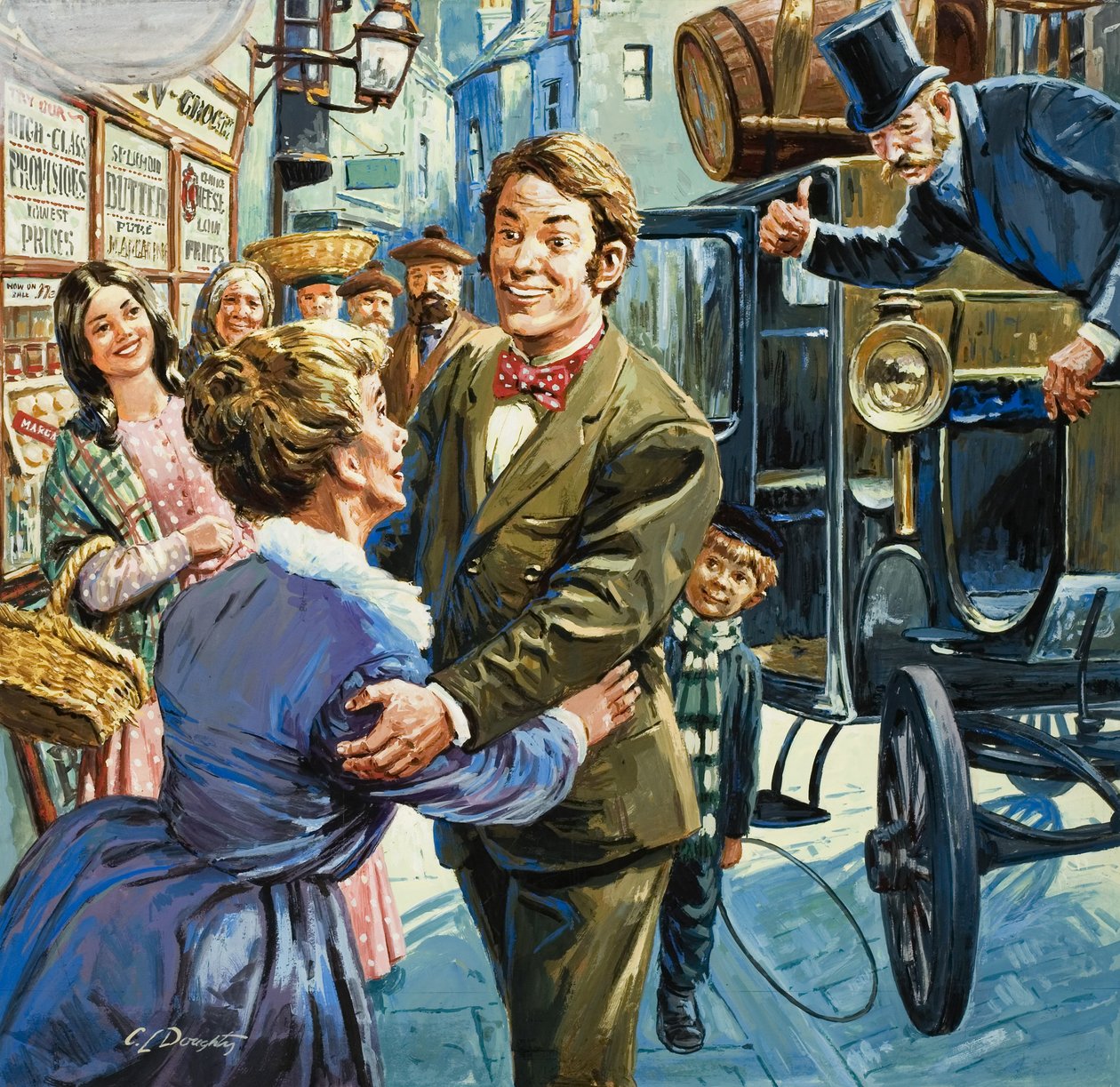 Thomas Lipton, zakladatel obchodu s potravinami (kvaš na papíře) od C.L. Doughty