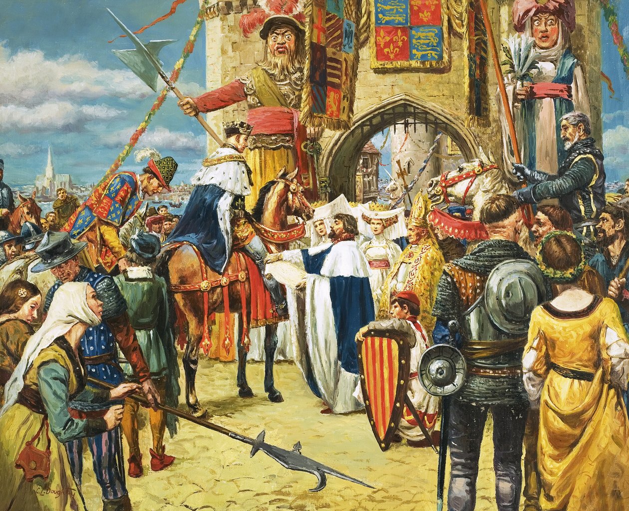 Neznámý král je vítán hodnostáři od C.L. Doughty