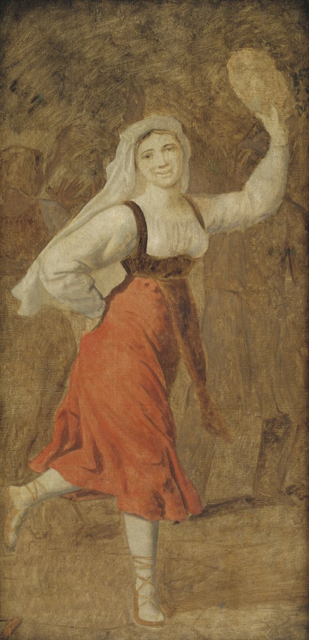 Tančící italská dívka od Christoffer Wilhelm Eckersberg