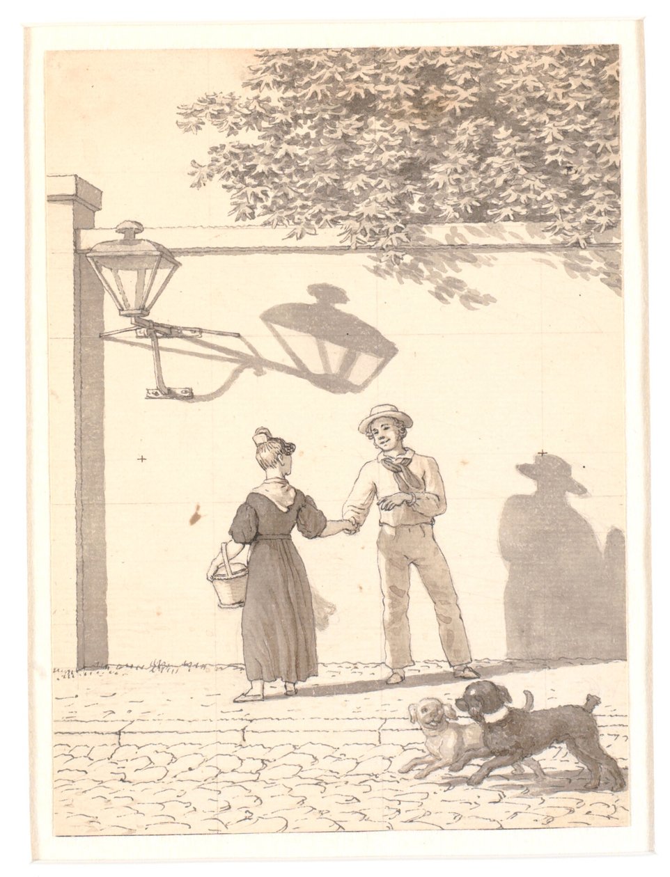 Námořník opouští svou dívku od Christoffer Wilhelm Eckersberg