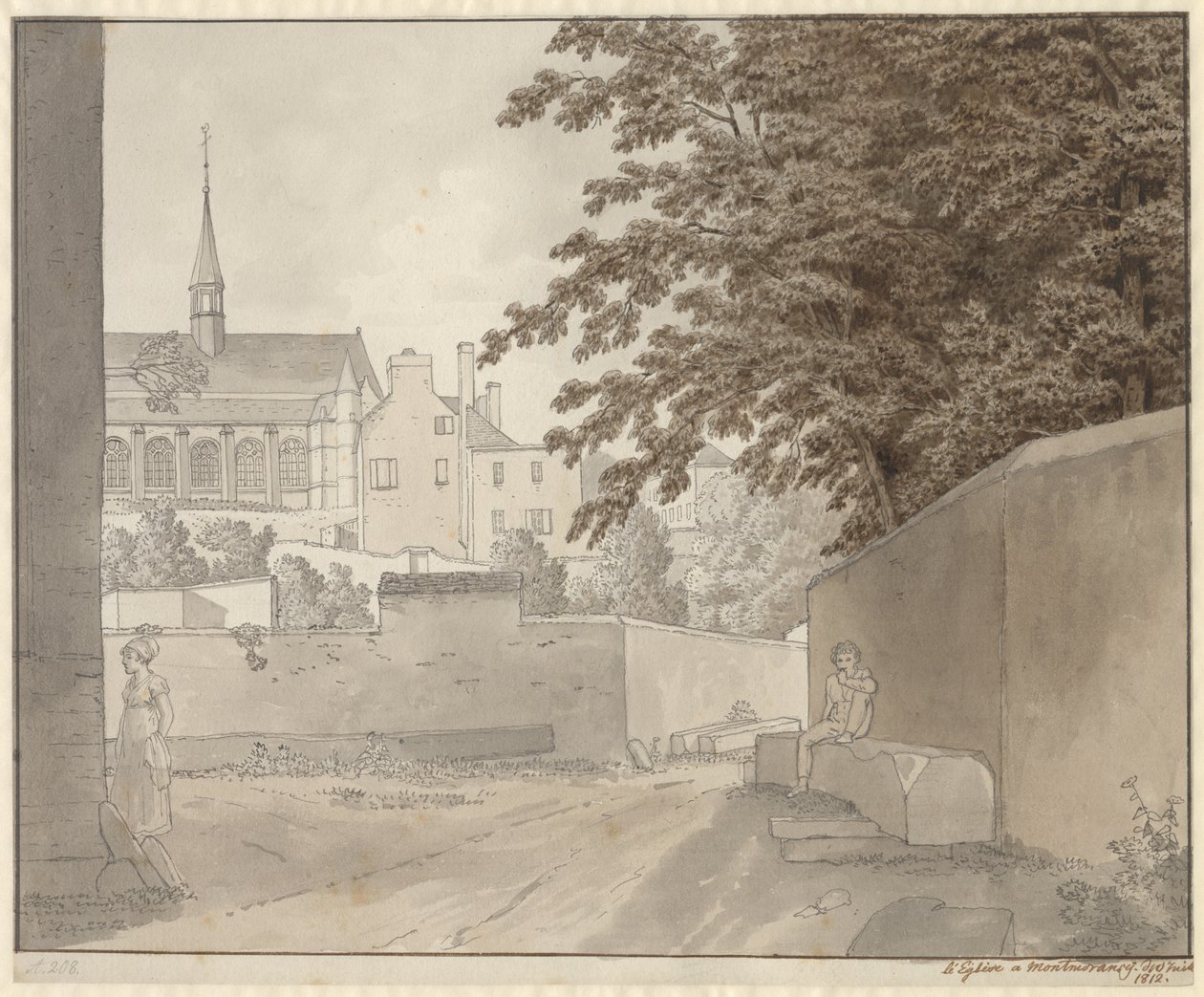 V kostele Saint-Martin v Montmorency, severně od Paříže, 10. července 1812 od Christoffer Wilhelm Eckersberg