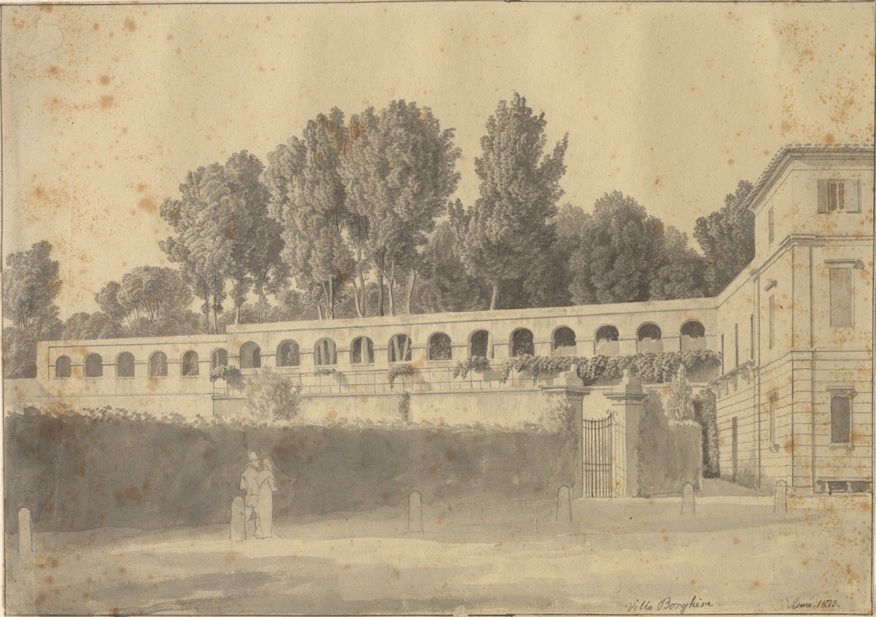 Casino del Muro Torto i Villa Borgheses mají, Řím od Christoffer Wilhelm Eckersberg