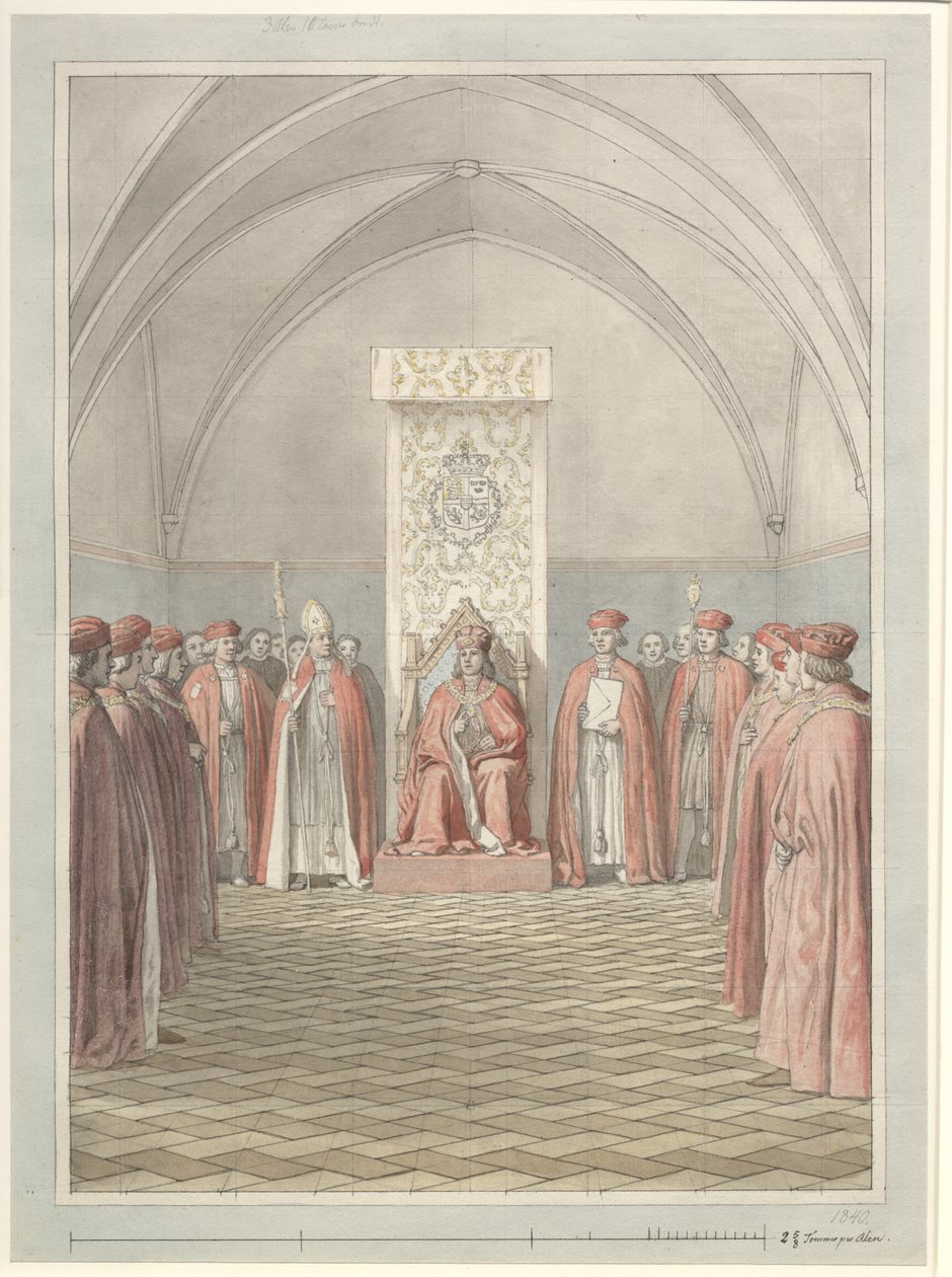 Založení Řádu slonů od Christoffer Wilhelm Eckersberg