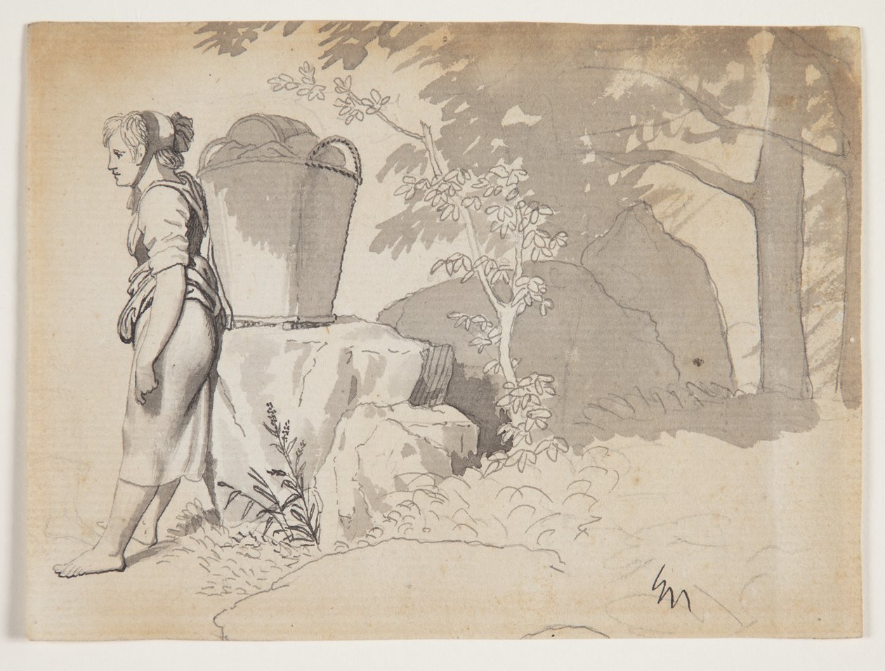 Selka odpočívá od Christoffer Wilhelm Eckersberg