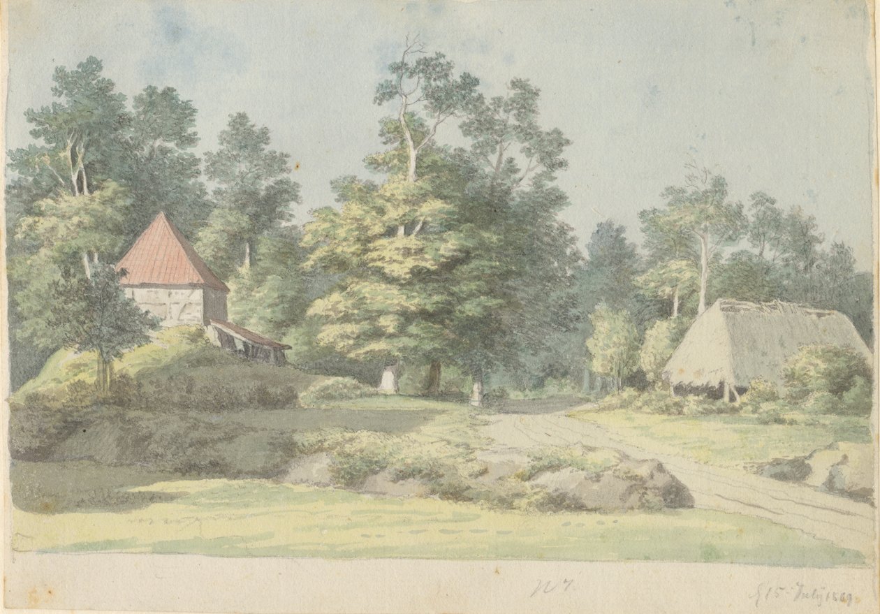 Cihelna na Møn od Christoffer Wilhelm Eckersberg