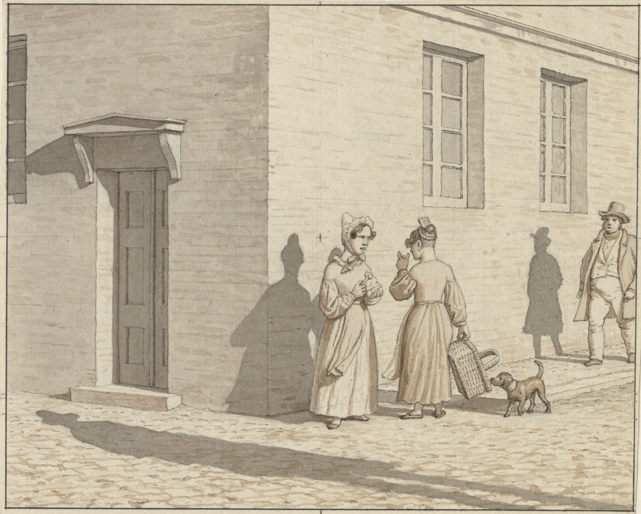 Linear Perspective as Applied in Painting - Plate VII, 1 - A Street Corner Encounter   1281182   cs       czech Successfully Translated  Original: Golden spangled Polish cock and hen Translat: Golden spangled Polish cock and hen 1399617 cs czech Successful od Christoffer Wilhelm Eckersberg