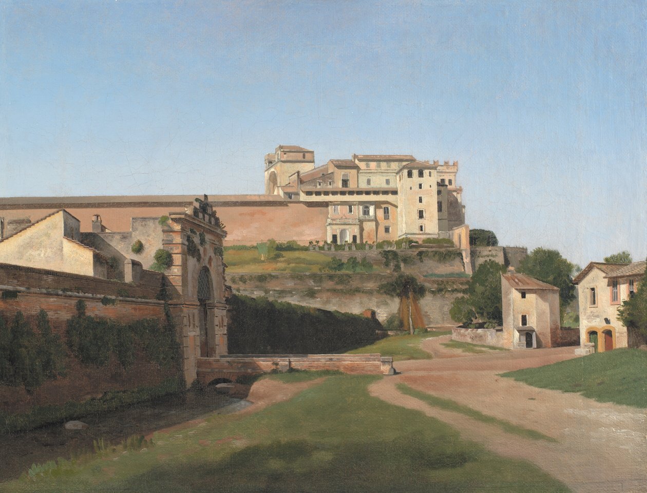Porta Angelica a část Vatikánu od Christoffer Wilhelm Eckersberg