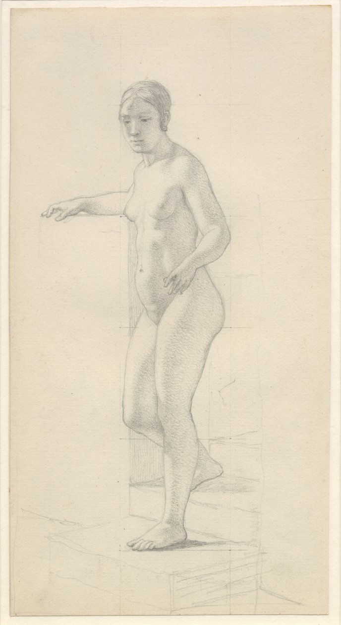 Stojící ženský model od Christoffer Wilhelm Eckersberg