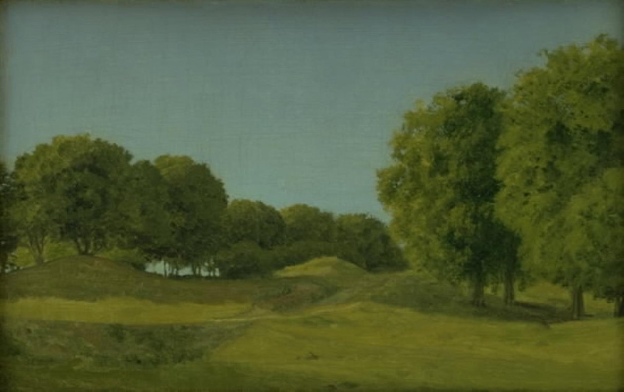 Studie z Deerpark u Kodaně od Christoffer Wilhelm Eckersberg