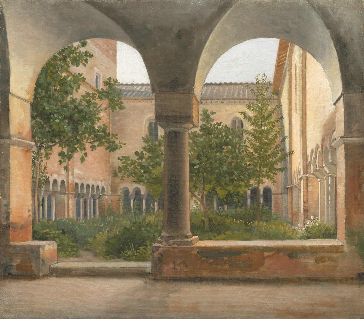 Kláštery San Lorenzo za hradbami v Římě od Christoffer Wilhelm Eckersberg