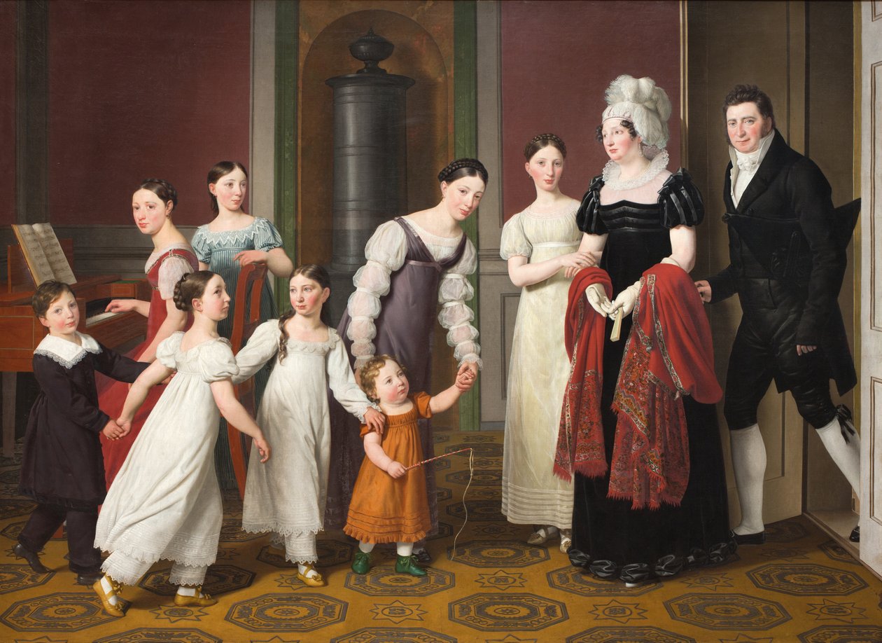Rodina Nathansonů od Christoffer Wilhelm Eckersberg