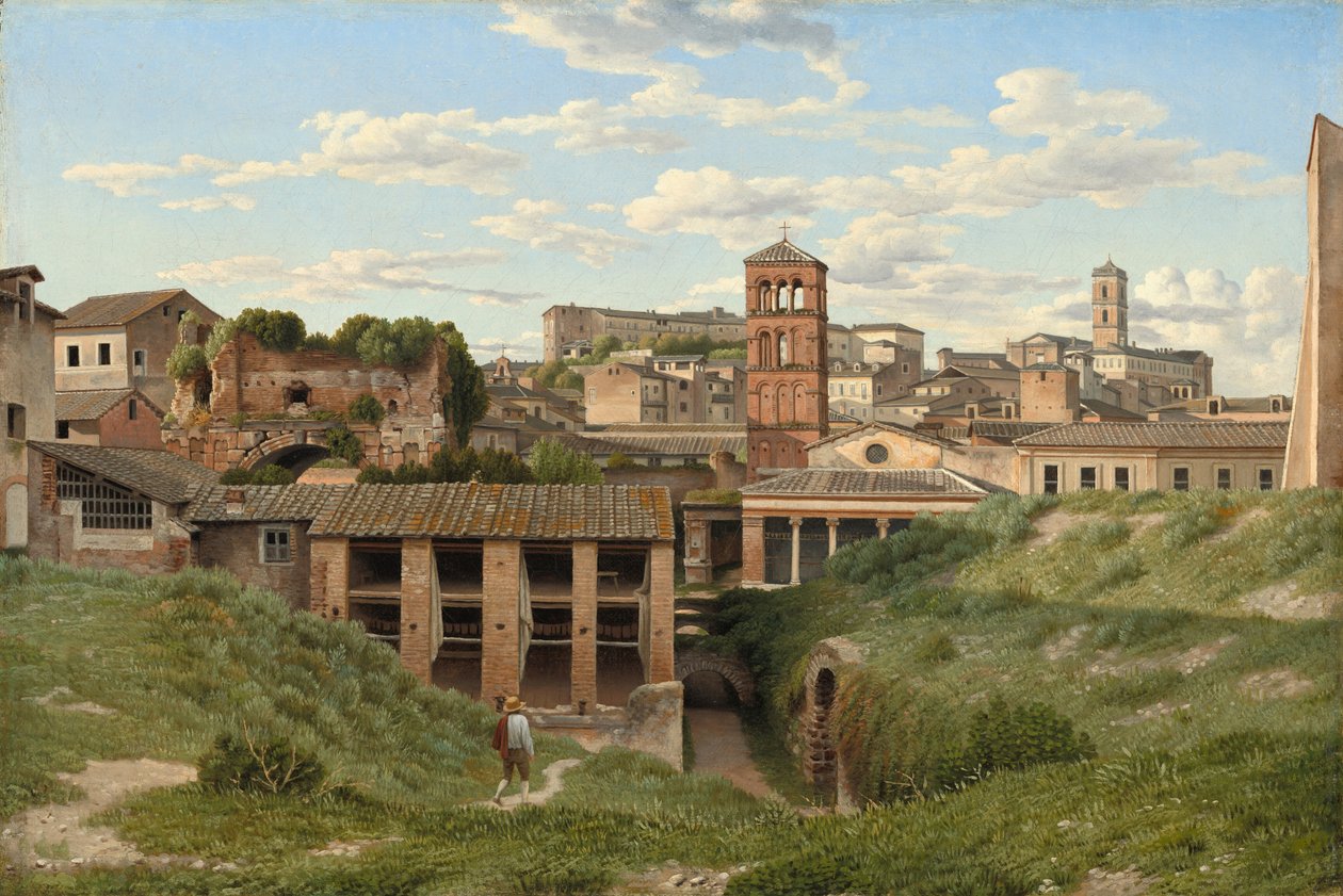 Pohled na Cloaca Maxima, Řím, 1814. od Christoffer Wilhelm Eckersberg