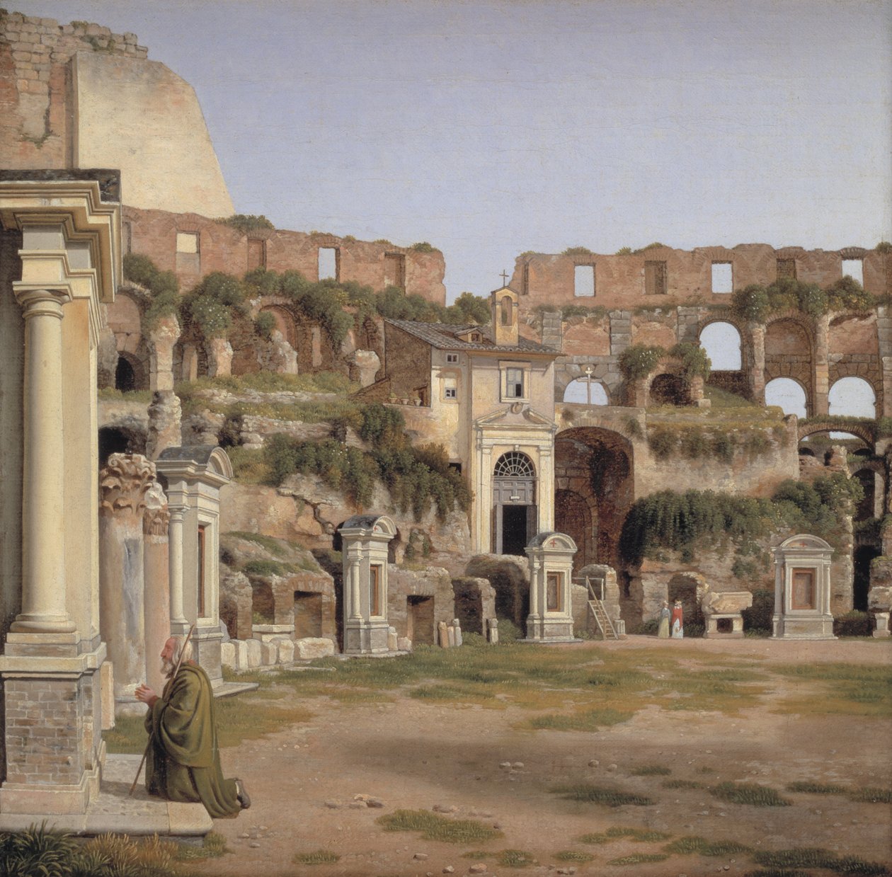 Pohled do interiéru Kolosea od Christoffer Wilhelm Eckersberg
