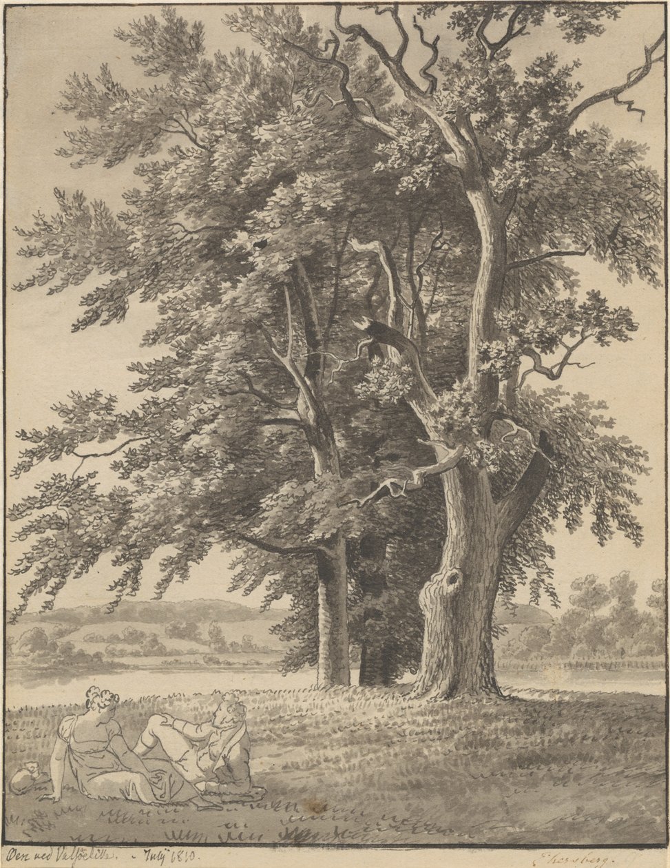 Ostrov ve Valsølille od Christoffer Wilhelm Eckersberg