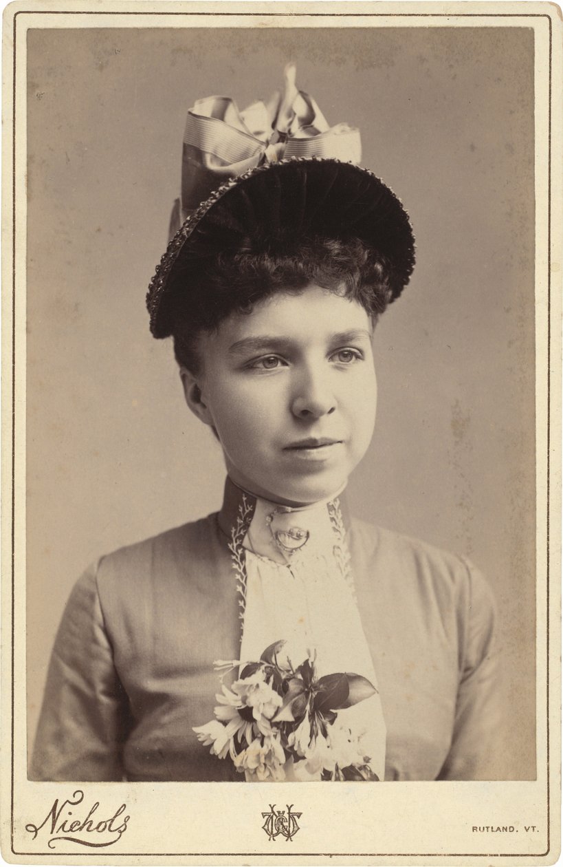 Portrét ženy, 80.-90. léta 19. století (fotografie) od C.W. Nichols