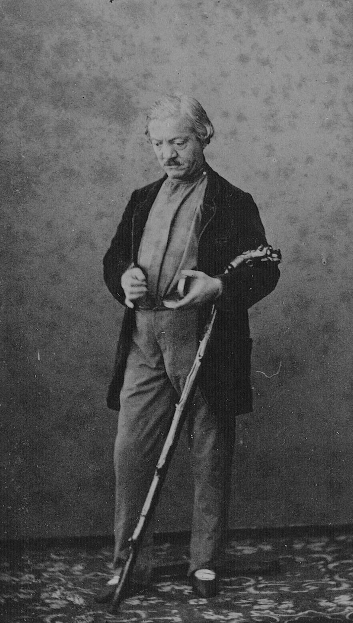 Carte de visite Julese Perrota (černobílá fotografie) od C. Bergamasco