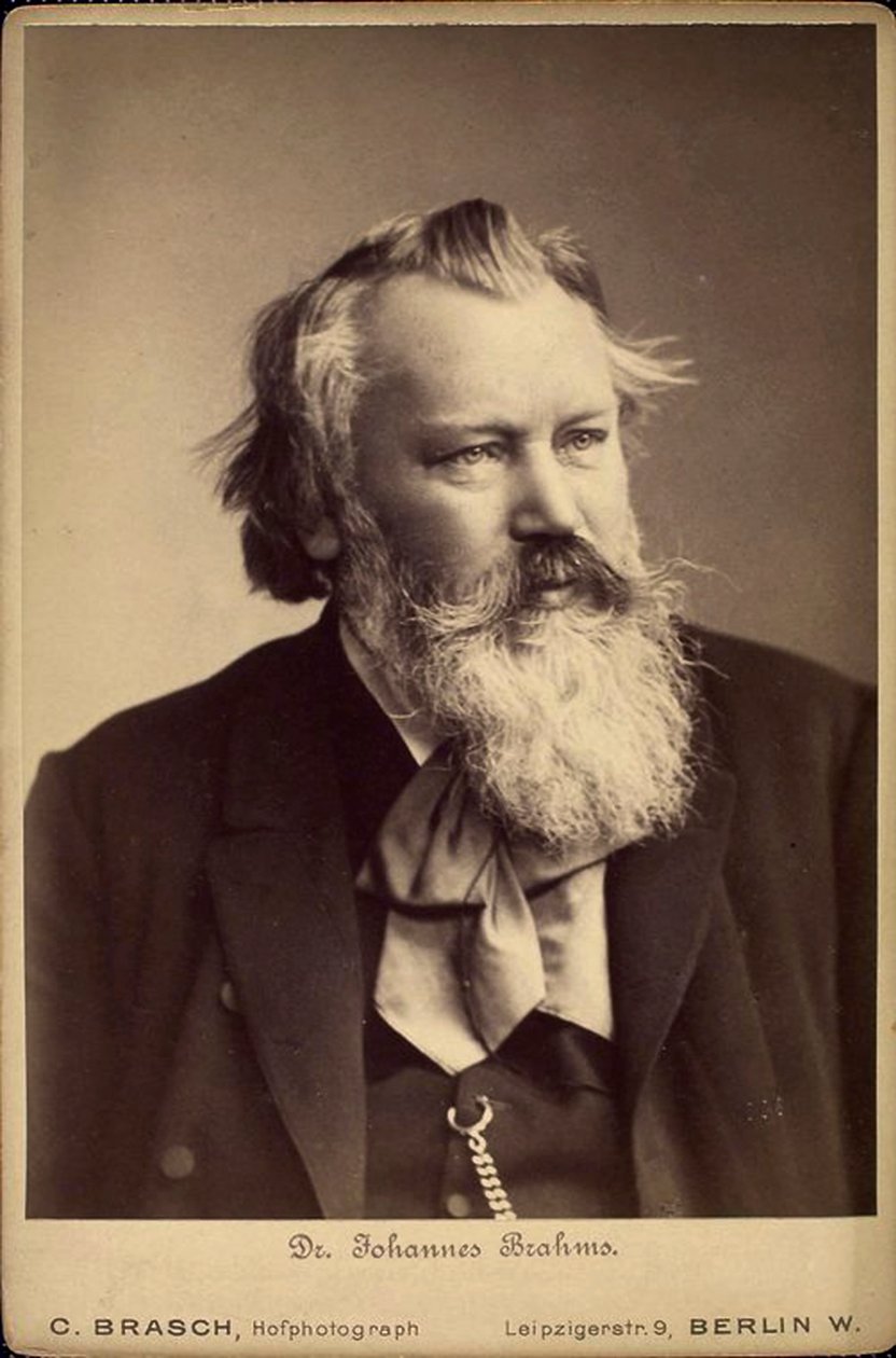 Johannes Brahms , německý skladatel a pianista, 1889 od C Brasch