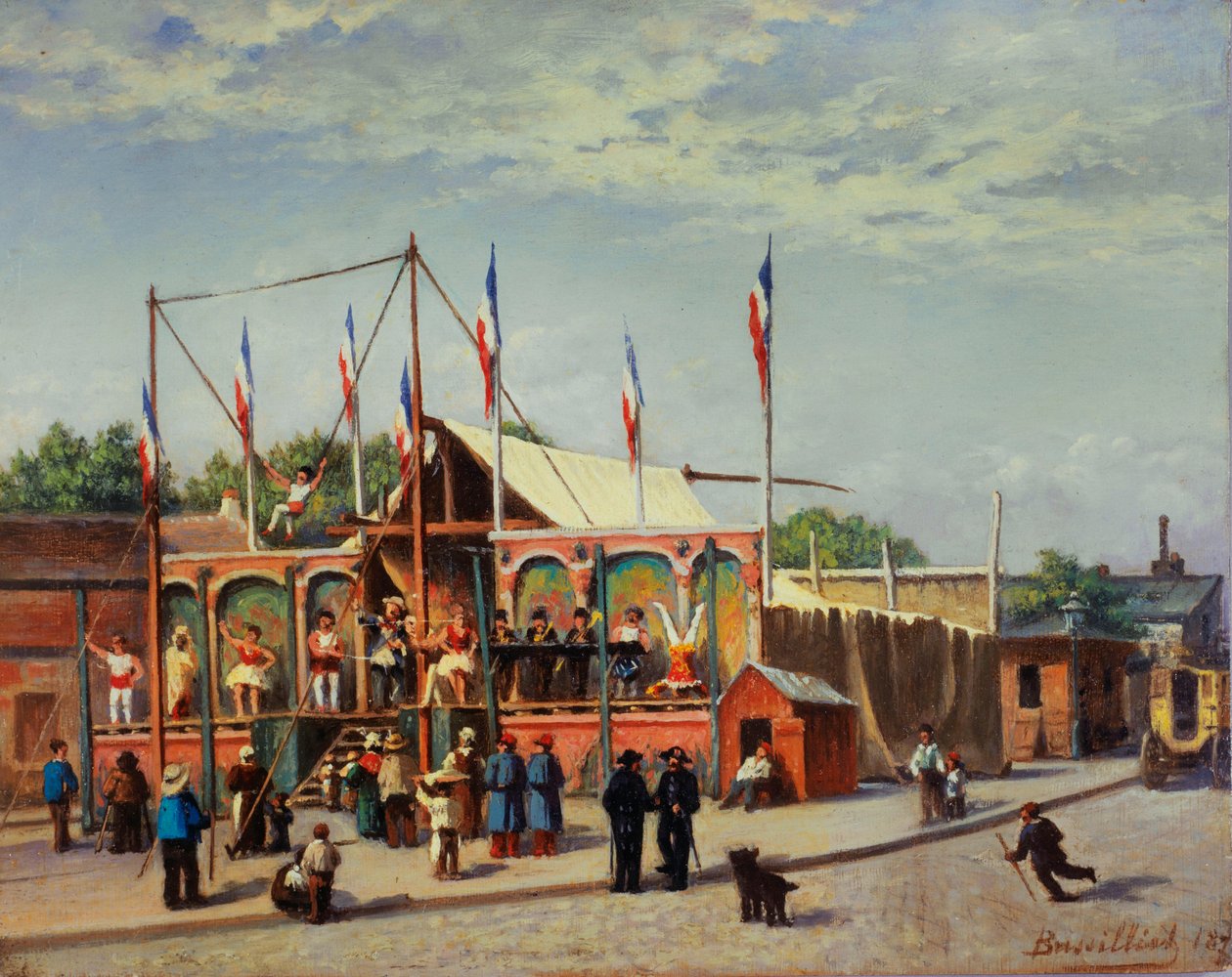 Markýza zápasníka Duboise, boulevard de la Villette od C. Bussilliet