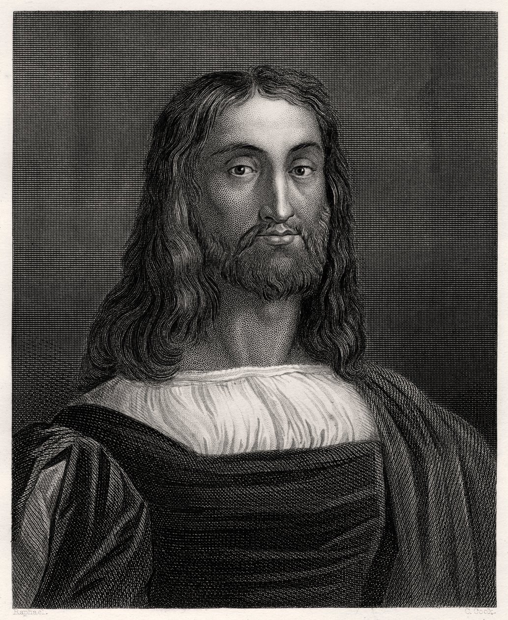 Marcantonio Raimondi, italský rytec, 19. století od C. Cook