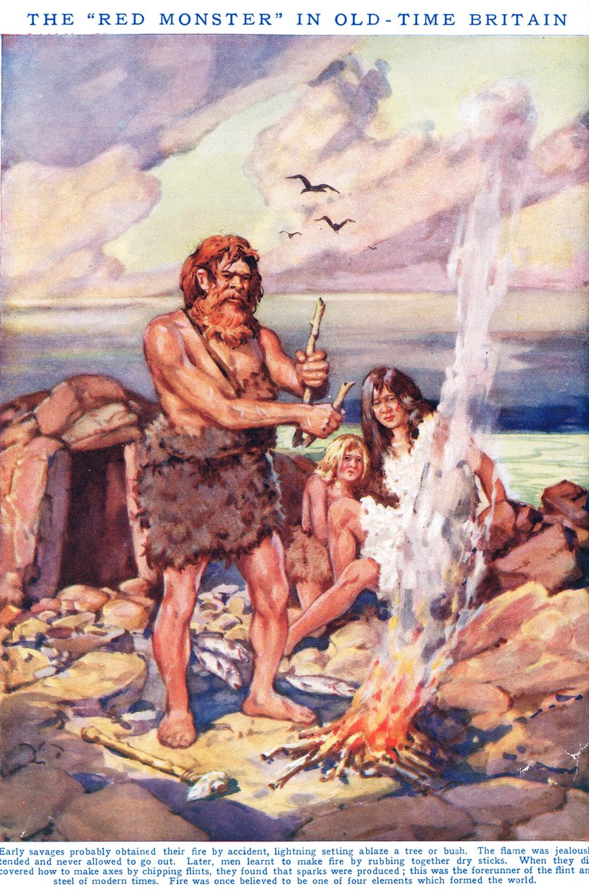 Fire: The "Red Monster" in Old Time Britain, ilustrace z 